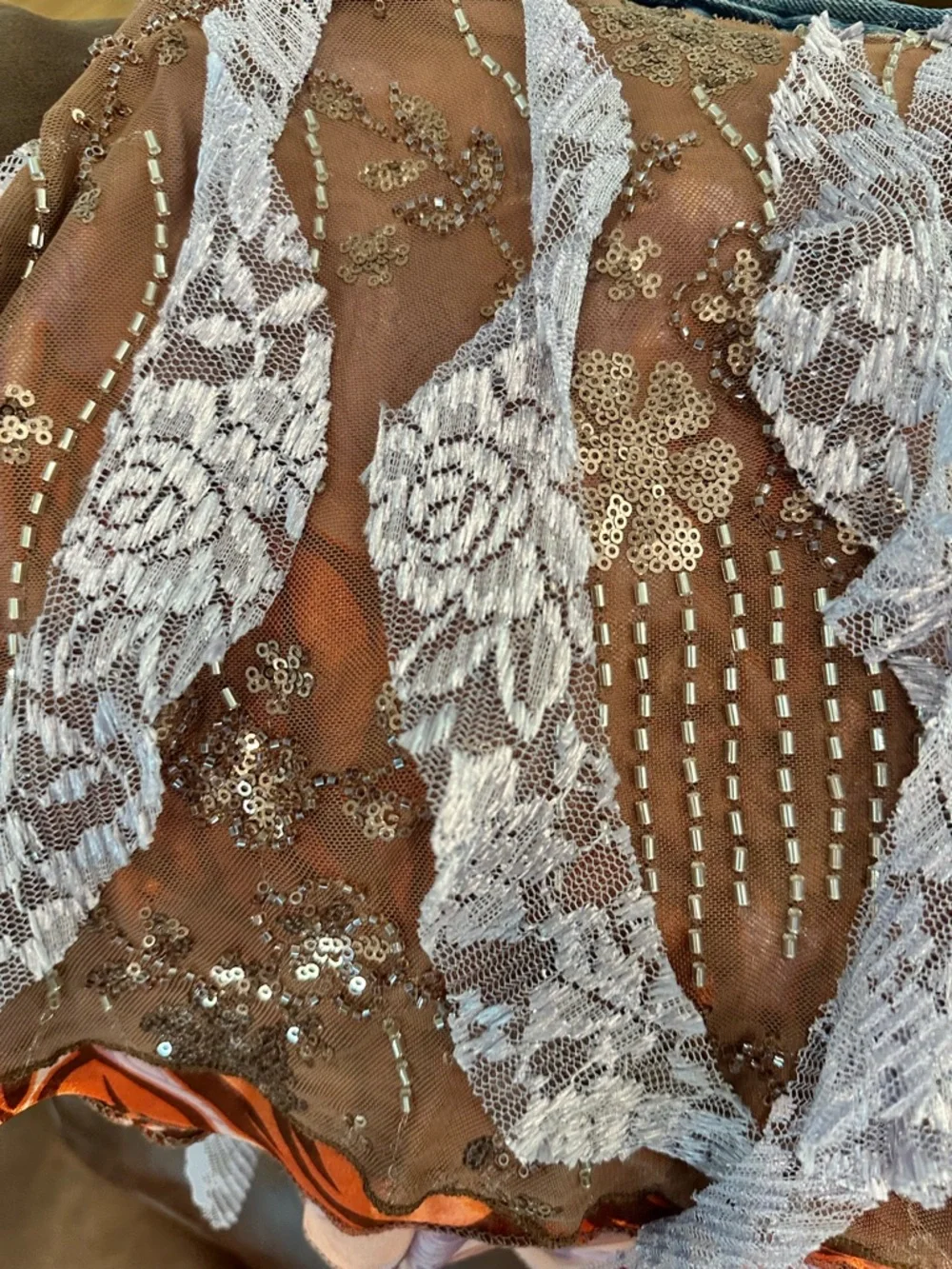 Custom Made Boho Denim Vest and Waist Wrap - Picture 13 of 16